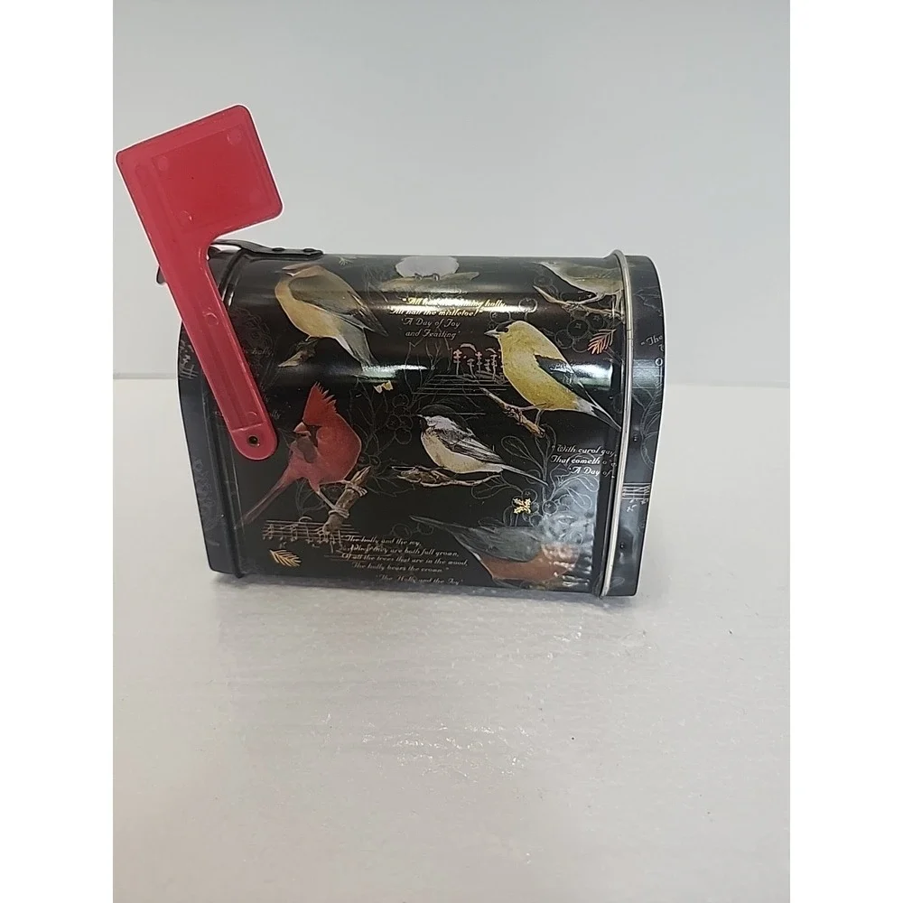 Vintage Global Innovation Mini Metal Mailbox Tin Bird Lovers 3 X 5 Inches